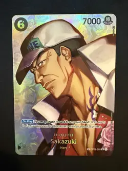 One Piece Sakazuki SP Alt Art SR OP02-099 Kingdoms of Intrigue - Near Mint - Image 5