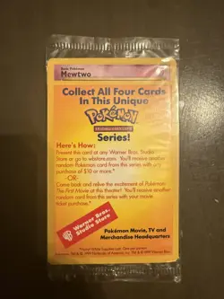 Very rare! Set of 4 SEALED Black Star Promo WB Movie Pokemon Cards! - Image 3