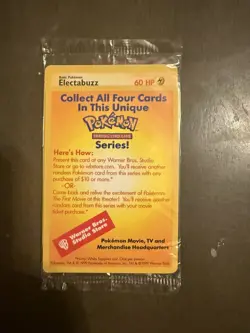 Very rare! Set of 4 SEALED Black Star Promo WB Movie Pokemon Cards! - Image 4
