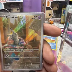 Pokemon Card - Mimikyu SVP 075 (Full Art ) Paldean Fates Black Star Promo SEALED - Image 2