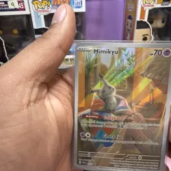 Pokemon Card - Mimikyu SVP 075 (Full Art ) Paldean Fates Black Star Promo SEALED - Image 5