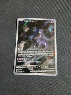 Pokemon Mewtwo 052 Scarlet & Violet Promo Holo Basic Card 130HP Psychic TCG - Image 1