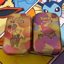 Pokemon 151 Tin Lot Of 2 Sealed + Free Pokemon Cards - Image 1
