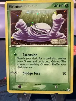 Pokemon TCG Grimer EX Legend Maker 54/92 Reverse Holo Common 2006 Nintendo - NM - Image 1