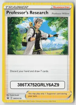 Professor's Research - (with Pokemon Go Code) SWSH178 - SWSH: Sword & Shield Pro - Image 1