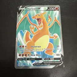Pokemon TCG - Charizard V 153/172 Full Art Ultra Rare Brilliant Stars NM - Image 1