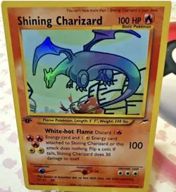 Fan Made Art Pokemon Shining Charizard 107/105 1st Edition Secret Rare - Image 4