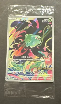 2025 POKEMON MEGA EVOLUTION BULBASAUR ILLUSTRATION RARE PROMO! - Image 2