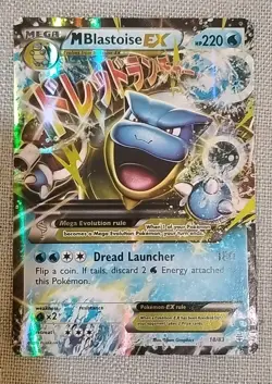 Pokemon TCG M Blastoise EX 18/83 Ultra Rare Holo XY Generations LP - Image 1