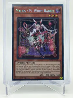 Maliss P White Rabbit - MP25-EN122 - Secret Rare 1st Edition YuGiOh! - Image 1