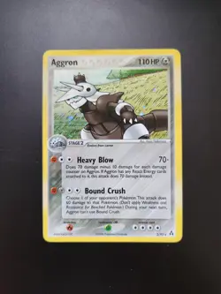 Pokemon Card Aggron 2/92 Holo EX Legend Maker - Image 1