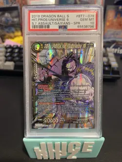 Dragon Ball Super Card Hit, Pride of Universe 6 Assault of the Saiyans Psa 10 SP - Image 1