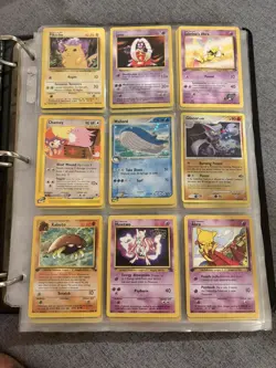 Vintage Pokemon Mix Binder Cards Holos 1st Edition and Shadowless Lot Collection - Image 1