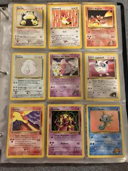 Vintage Pokemon Mix Binder Cards Holos 1st Edition and Shadowless Lot Collection - Image 2