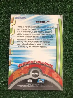 Pokemon Card - Marill HV15 - TV Animation - Topps Series 3 - Image 2