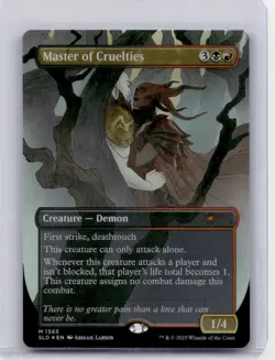 Near Mint or Better Master of Cruelties (Rainbow Foil) #1565 W/Tracking - Image 1