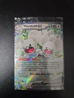 Pokemon Tcg Maushold ex 155/182 Sv04: Paradox Rift Holo Sealed - Image 1