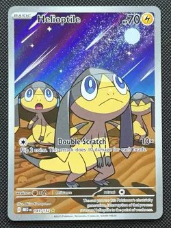 Pokemon: Helioptile - 143/132 - ME01: Mega Evolution (MEG)Holo Illustration Rare - Image 1
