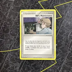 Bill's Maintenance 71/100 Uncommon Ex Crystal Guardians Pokemon Card D1 - Image 1