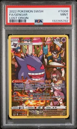 2022 Pokemon SWSH FA/Gengar Lost Origin #TG06 PSA Mint 9 - Image 1