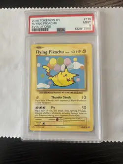 Pokemon XY Evolutions Flying Pikachu 110/108 Secret Rare PSA 9 2016 - Image 3