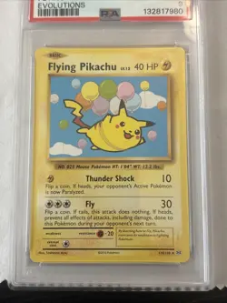 Pokemon XY Evolutions Flying Pikachu 110/108 Secret Rare PSA 9 2016 - Image 4