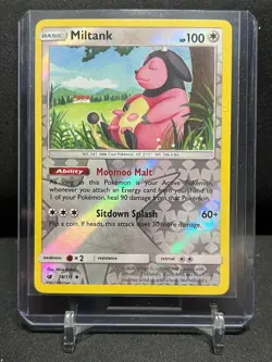 Miltank 78/111 Reverse Holo Pokemon 2017 Crimson Invasion - LP - Image 1