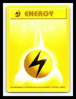 💥 Lightning Energy | Pokemon TCG 1999 | (Shadowless Base Set) Vintage # 100/102 - Image 1