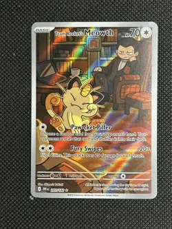 Team Rocket's Meowth 203/182 (NM) - SV10: Destined Rivals - Pokemon TCG - Image 2