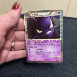 Pokemon Crobat Prime Holo Rare 84/95 Unleashed Stage 2 Bat 130HP English 2010 - Image 3
