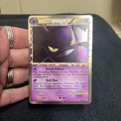 Pokemon Crobat Prime Holo Rare 84/95 Unleashed Stage 2 Bat 130HP English 2010 - Image 5