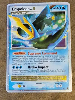 Pokemon Black Star PROMO 2007 EMPOLEON LV X #DP11 HOLO MP - Image 1