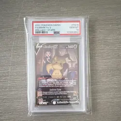 Pokemon Mimikyu V Full Art Holo TG16/TG30 Brilliant Stars Trainer Gallery PSA 10 - Image 1