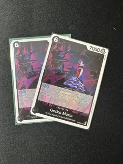 2x One Piece Card Game Gecko Moria PRB02-013 Rare Foil English Edition NM - Image 1