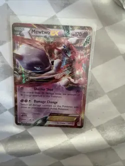 Pokemon TCG Mewtwo EX 62/162 Holo XY Breakthrough Card - Image 1