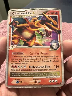 Charizard G LV.X DP45 Diamond & Pearl Black Star Promo Holo Pokemon Card DMG - Image 1