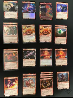 Magic The Gathering Final Fantasy 87 Cards Red Bundle Collection - Image 1