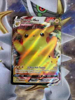 Pokemon Pikachu VMAX SWSH062 Celebrations Black Star Promo Card - Image 1