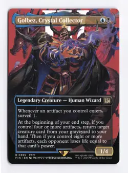 Golbez, Crystal Collector (Borderless) 0395 (R) MTG FINAL FANTASY (FIN) - Image 1