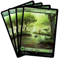 x4 Forest 0308 (Foil) Full Art - Final Fantasy MTG - NM/M - Image 1