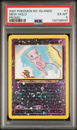 2001 Pokemon Southern Islands Promo Mew Promo PSA 6 #1 - Image 1