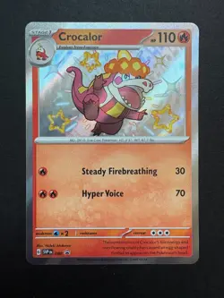 Pokemon Paldean Fates Promo: Crocalor 080 NM - Image 1