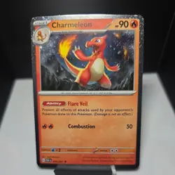 Charmeleon 008/091 Single Swirl 🌀Paldean Fates Cosmos Holo Rare - Image 2