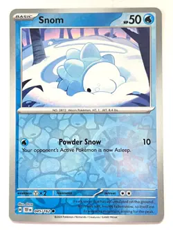 Snom 045/162 Reverse Holo Common Temporal Forces Pokemon Pack Fresh Near Mint NM - Image 1