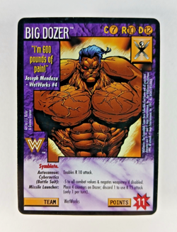 Big Dozer - Wildstorms CCG card (1995) WSCCG Limited, UR WetWorks Character - Image 1