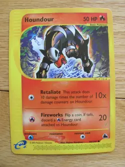 HOUNDOUR 66/144 SKYRIDGE POKEMON CARD - NEVER PLAYED - Image 1