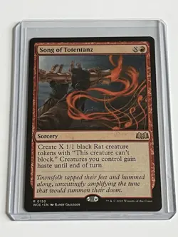 Song of Totentanz 150 MTG Wilds of Eldraine 2023 Mint - 9.0 + Non Foil Rare - Image 1