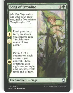 Song of Freyalise - Dominaria - MTG - Uncommon - #179 - NM - Image 1