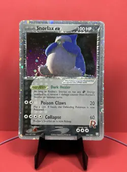 Pokemon 2004 - Rocket's Snorlax ex - 104/109 Team Rocket Returns Holo - (SWIRL) - Image 1