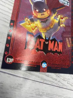 Pikachu as BATMAN #E30 Rare Red Holo ⚡Heroes & Villains (non-Pokemon fan art) - Image 5